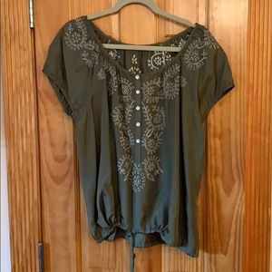 Joie Silk Peasant blouse